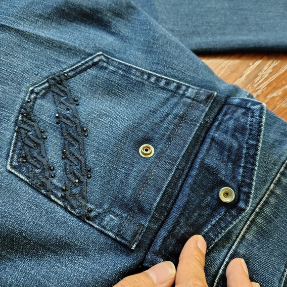 White House Black Market Blue Boot Cut Jeans - Picture 2 of 6